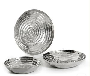 Diseño atractivo Acabado dorado Decoración de la Mesa de la cena Bandeja de servicio Venta caliente Servidor de alimentos de alta calidad Bandeja de metal - Product Image 3