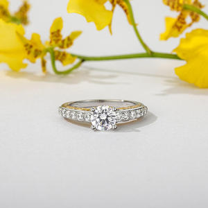Jeulia 18K Gold Plated Diamond Inlay Crown Engagement Ring-Fashionable Korean Trendy Style - Product Image 6