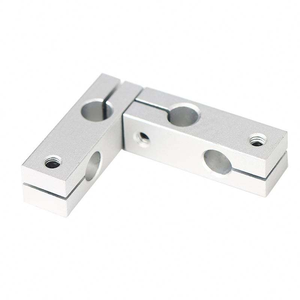 Bloque de Soporte Vertical de Doble Orificio de Aleación de Aluminio para Eje Lineal, Ampliamente Utilizado, Premium, 8mm 8mm - Product Image 1