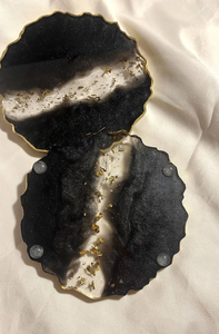 Posavasos de Resina con Tema Oceánico, Impresos con UV, Duraderos, de la Mejor Calidad, Hechos a Mano, Azules, para Decoración del Hogar con Ambiente Playero, Recuerdos de Boda, de la India - Product Image 3