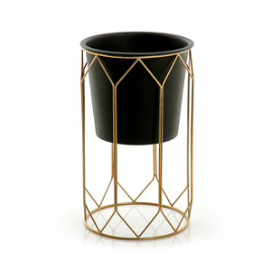 Macetas de Metal para Balcón de dormitorio, maceta para decoraciones del hogar, maceta de Metal moderna de aspecto elegante para interiores y exteriores con soportes - Product Image 4