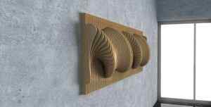 Art mural en bois paramétrique 3D de qualité supérieure, tête de lit Art Déco, design moderne fait à la main pour les célébrations et les événements d'anniversaire - Product Image 2