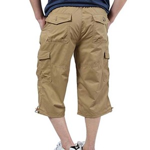 Meilleure qualité personnalisé hommes Cargo Shorts Premium 100% coton Top Design solide motif décontracté uni teint Worest Type de tissu - Product Image 5
