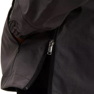 Fabriqué en usine hommes imperméable demi fermeture éclair coupe-vent veste avec capuche attachée et ourlet brut personnalisé haute rue coupe-vent Jack 2025 - Product Image 5