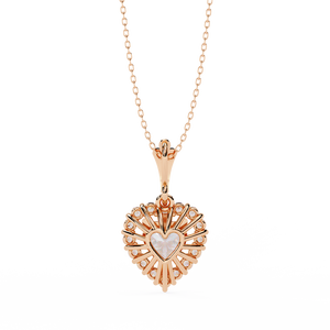 Collar con Colgante de Diamantes en Oro de 18k para Damas con Piedra Preciosa Cultivada en Laboratorio - Product Image 6