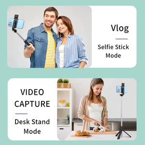 Professionale 3.3ft Selfie Stick treppiede con luce di riempimento a LED Wireless telecomando estendibile supporto per telefoni cellulari - Product Image 5