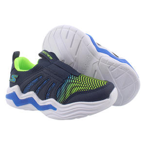 Zapatillas Skechers S Lights Erupters IV para Niño, Color: Azul Marino/Verde Lima, 100% Auténticas - Product Image 1