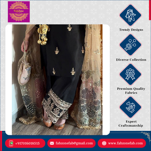 Nuevo diseño de lujo indio paquistaní ropa secuencia bordado trabajo completamente cosido Chinnon traje pantalón Dupatta conjunto para mujeres - Product Image 5