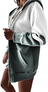 Women's Winter Hoodies with Custom Zipper Fashion Wholesale Customizable Plain <b>Blank</b> Design - Product Image 4