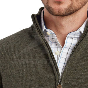 Pull à fermeture éclair quart de tour en coton mélangé, écologique, séchage rapide, unisexe, confortable, respirant, pour l'hiver, usage quotidien décontracté, uni - Product Image 6