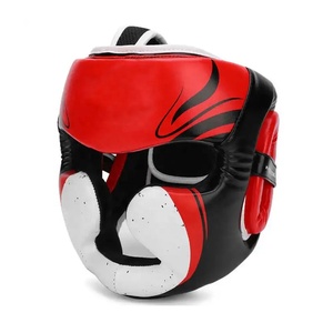 Profesional hecho Karate Muay-Thai Adulto Head-Protection Kickboxing Diseño de logotipo personalizado Transpirable OEM-Service Head Guards - Product Image 2