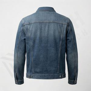 Veste en jean pour femmes, jean court, délavage soleil, tendance, décontracté, streetwear, vêtements d'extérieur, manteau, couleur personnalisée - Product Image 2