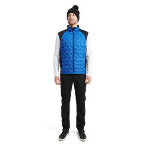 เสื้อกั๊กนิรภัยสะท้อนแสงสำหรับผู้ชายในฤดูหนาวเสื้อแจ๊กเก็ตแห้งเร็วมีแผ่นรองแบบไฮบริด - Product Image 1