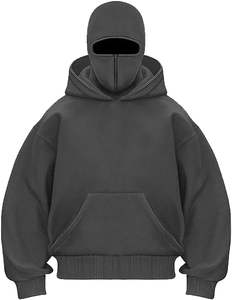 Cagoule à capuche pour homme Veste à demi-fermeture à glissière Sweat-shirt à capuche double Manteau athlétique résistant au vent - Product Image 1