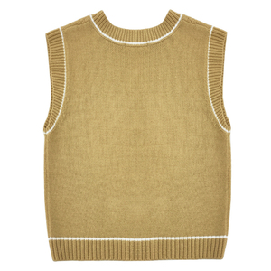 2025 nouvelle tendance haute qualité hommes chandails gilets pulls tricoté col en V tricots personnalisé sans manches pull gilet hommes - Product Image 2