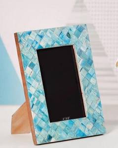 Wholesale Rustic Bone Square Photo <b>Frame</b> <b>4x6</b> 5x7 Acrylic Metal Hybrid Home Decor Wall Tabletop Display Bulk Sizes - Product Image 2