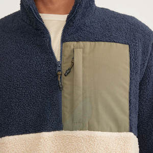 Sweat-shirt polaire Sherpa pour hommes de meilleure qualité motif solide prix de gros d'usine saison d'hiver fabriqué au Pakistan - Product Image 3