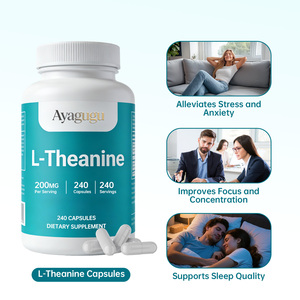 Cápsulas de L-Teanina OEM 240 Unidades, Certificadas por GMP, Probadas en Laboratorio para Garantizar la Calidad, para Mejorar la Concentración Mental y la Calma - Product Image 4