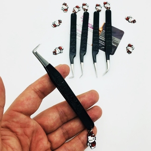 Pinzas de extensión de pestañas, pinzas de visón para extensiones de pestañas, pinzas de acero inoxidable sostenibles de Hello Kitty - Product Image 4
