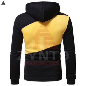 Sweat-shirts en molleton personnalisés avec logo, légers, de haute qualité, en molleton uni, basiques, en coton mélangé, décontractés, pour hommes - Product Image 2