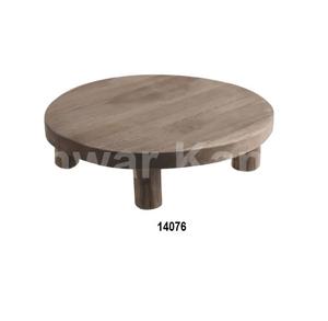Bandeja de servicio de estilo americano de grado comercial de madera maciza hecha a mano con asas de metal para mesa de centro de mesa - Product Image 2