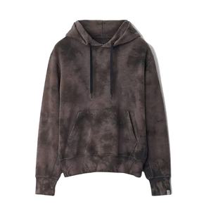 Sudadera con capucha personalizada para hombre con lavado ácido pesado 100% algodón sudadera informal unisex bordada de alta calidad para el invierno 2026 - Product Image 1