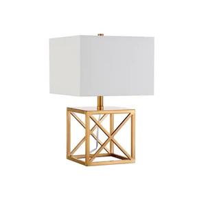 Hotel Restaurant Decoration Fabric Shade brass Metal Table <b>Lamps</b> Wholesale Manufacturer Custom Handmade Design Metal Table <b>Lamps</b> - Product Image 1