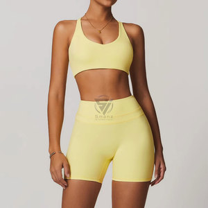 Conjuntos de Yoga Personalizados para Mujer, 2 Piezas, Transpirables, Ecológicos, de Secado Rápido, Spandex/Poliéster, para Pilates y Entrenamientos en el Gimnasio - Product Image 1