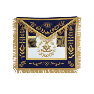 Masonic Grand Lodge Past Master Delantal Bordado a mano Lingote Delantal masónico - Product Image 6