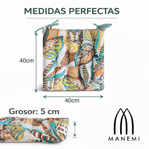 Cuscini per Sedie Idrorepellenti 40x40x5 cm 100% Poliestere con Imbottitura in Fibra di Poliestere Design Trapuntato Lavabili in Lavatrice Facili da Pulire - Product Image 4