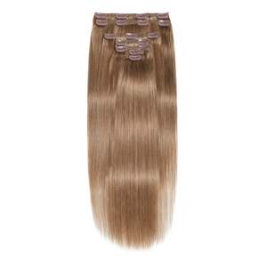 คลิปต่อผมแบบหนีบ 26 นิ้ว # ผมแท้เรมี่คาราเมล 10 เส้น แบบยาคิตรง - Product Image 1