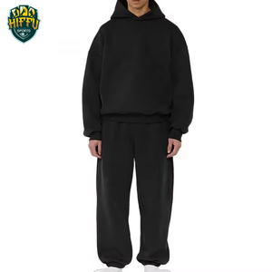 Chándal acampanado unisex con capucha para hombre, conjunto de chándal de invierno a la moda con logotipo personalizado, precio bajo y tasa de fábrica - Product Image 3