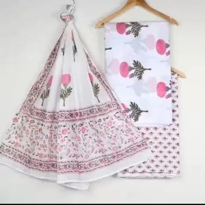 Conjuntos de Trajes de Algodón Estampados a Mano para Mujer, Ropa Elegante para Mujer - Product Image 1