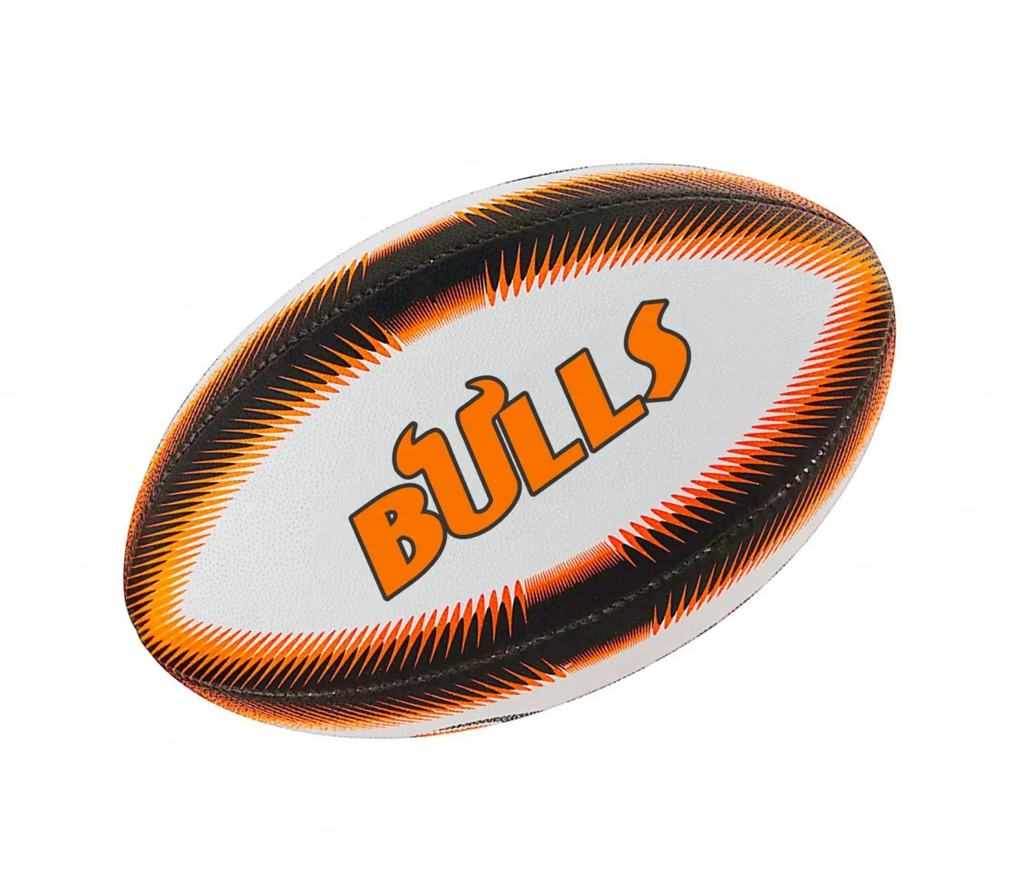 Bola rugby karet kualitas tinggi permainan dalam dan luar ruangan dengan desain logo kustom warna produk laris untuk anak-anak dan dewasa