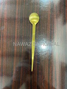 Cuchara de degustación Platos dobles personalizados Cuchara dorada de acero inoxidable de alta calidad con pinzas Cuchara de doble función - Product Image 5