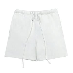 Short de Sport Hip-Hop pour Homme Logo Personnalisé Coton Éponge High Street Populaire Short de Sport Surdimensionné avec Taille Élastique Fermeture Moyenne - Product Image 2