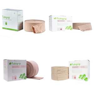 Bande élastique Tubigrip beige 7,5 x 12 cm x 10 m, certifiée CE, classe II, support de compression médical pour les soins des articulations et des muscles - Product Image 1