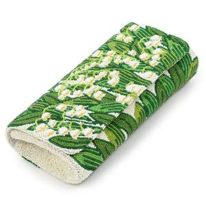 Pochette de haute qualité en soie brodée de fleurs, avec logo personnalisé, emballage personnalisé, chaîne d'épaule – Broderie et travail au point de croix - Product Image 4