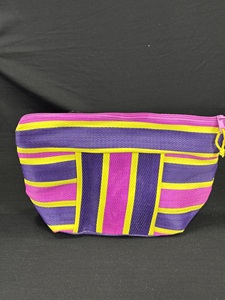 Cierre de cremallera reutilizable tejido de nailon Bolsas de rayas ecológicas Opciones a granel de supermercado personalizables - Product Image 2