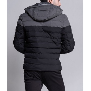 Chaqueta acolchada de invierno informal para hombre, logotipo frontal impermeable de lona, acolchada con cierre de cremallera de algodón, Exportación a un precio favorable desde BD - Product Image 3