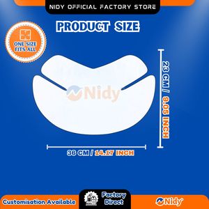 NIDY Masques jetables 2 en 1 pour le cou et la poitrine, feuilles biodégradables en viscose, respirantes, absorbantes, sans produits chimiques. - Product Image 6