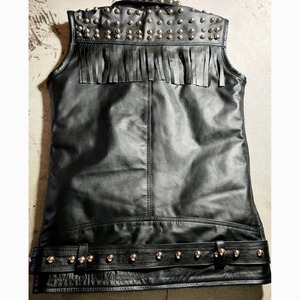 Chaleco de cuero de alta calidad a la moda para hombre, Chaleco de cuero transpirable de estilo personalizado para exteriores e invierno, ropa sin mangas para hombre al por mayor - Product Image 2