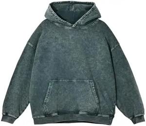 Sweats à capuche personnalisés OEM de haute qualité avec couleurs personnalisées et logo Sweats à capuche délavés à l'acide nouvelle arrivage - Product Image 3