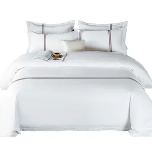 Bedding Sets Hotel White hotel Bed Linen Hilton Fitted Sheet Bed Sheet 100 Cotton Hotel Linen