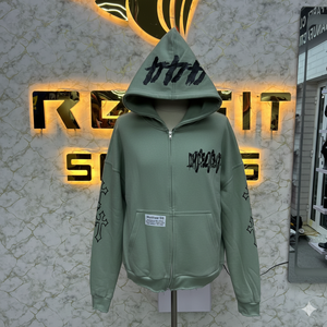 Sweat à capuche zippé imprimé à la mode de bonne vente avec étiquette personnalisée de qualité supérieure à bas prix fabriqué en usine sweats à capuche pour hommes - Product Image 6