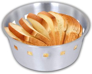 Distributeur en gros de paniers à pain en acier inoxydable, paniers à roti avec trous carrés, boîte de rangement en acier inoxydable au prix le plus bas - Product Image 1