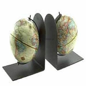 Office And Home <b>Desks</b> And <b>Shelves</b> Decorative Heavy Duty Metal High Grade Gold Plated Fancy Unique Designer Bookends From India - Product Image 4