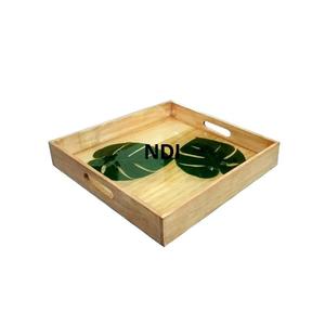 Vaisselle Décoration Traiteur Plateau En Bois Alimentaire Petit Déjeuner Plateau De Service Forme Irrégulière Pâtes Plateau De Service - Product Image 1