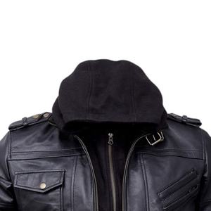Chaqueta de motorista clásica de diseñador de moda OEM, chaqueta de cuero para motocicleta para hombre, proveedor de chaqueta de cuero personalizada - Product Image 5