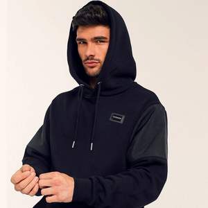 Sweat à capuche surdimensionné épais et lourd pour homme avec logo personnalisé imprimé, tissu en molleton français 460-650 g/m², anti-froissement, écologique, livraison directe - Product Image 4